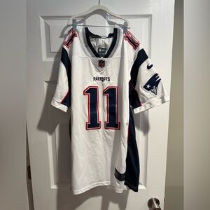 New England Patriots White and Blue Jersey